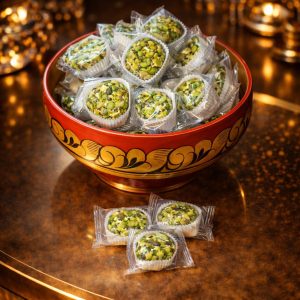 المن والسلوى بالفستق الحلبي